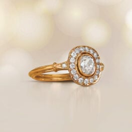 0.60 carat Cushion Cut Diamond Halo Ring Artistic Picture 14977